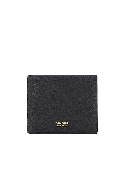Tom Ford Wallet With Leather Print In Black