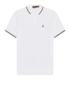 Polo Ralph Lauren Tipped Mesh Classic Polo In White