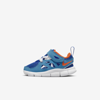 Nike Free Run 2 Baby/toddler Shoes In Laser Blue,game Royal,white,safety Orange