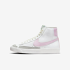 Nike Blazer Mid '77 Big Kids' Shoes In Summit White,coconut Milk,honeydew,pink Foam