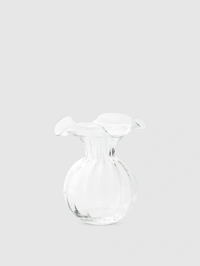 Vietri Hibiscus Large Fluted Vase In Clear