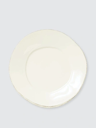 Vietri Lastra European Dinner Plate In Linen