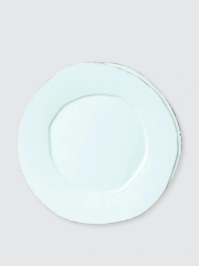 Vietri Lastra European Dinner Plate In Aqua
