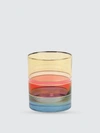 Vietri Regalia Deco Double Old Fashioned In Blue