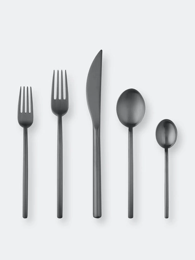 Mepra Cutlery Set 5 Pcs Linea Ice Oro Nero