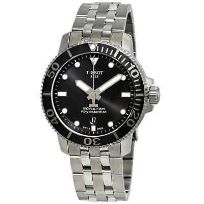 Pre-owned Tissot Seastar 1000 Automatic Black Dial Men's Watch T1204071105100