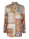 Etro `patchwork` Printed Shirt In Multicolor