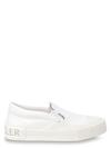 Moncler White Cotton Gliessiere Slip-on In White