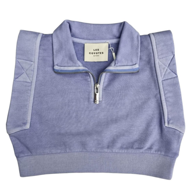 Les Coyotes De Paris Kids'  Cropped Sleeveless Top In Lilac