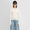 Lanvin Extra-long Sleeve Slit Jumper In White
