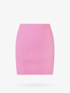 Blumarine Wool & Cashmere Knit Mini Skirt In Pink