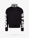 Gcds Wool Melange Turtleneck Sweater In Black
