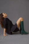 Silent D Comess Knee-high Boots In Green