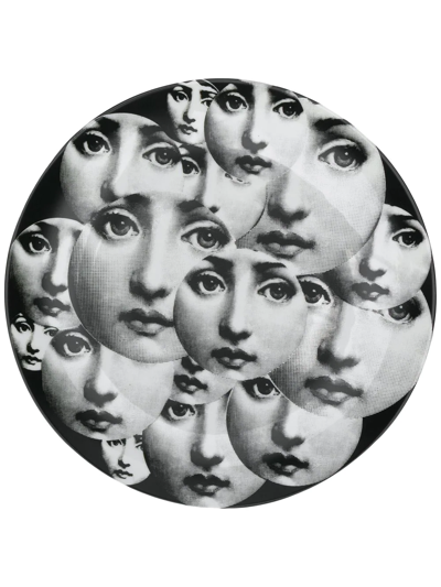 Fornasetti Tema E Variazioni Wall Plate In Black