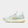 Nike Women's Escape Run Flyknit Road Running Shoes In Barely Green/football Grey/pure Platinum/kumquat