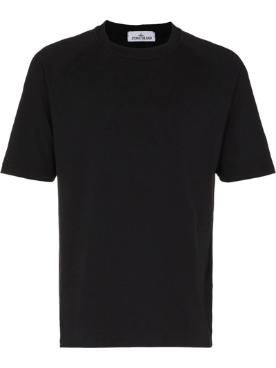 Stone Island Graphic-print Short-sleeve T-shirt In Black