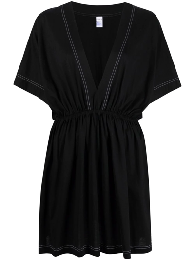 Eres Charly Cotton Coverup Minidress In Noir
