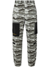 A Bathing Ape Desert Camo Cargo Pants In Grey