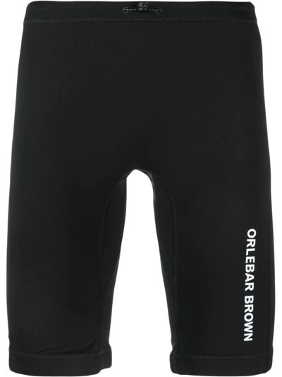 Orlebar Brown Daymer Logo-print Swim Trunks In Black