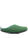 Camper Wabi Wool Slippers In Green