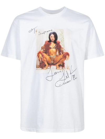 Supreme Lil Kim T-shirt In Weiss