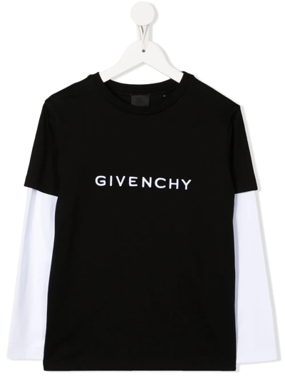 Givenchy Kids Black & White Layered T-shirt