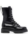SERGIO ROSSI JOAN ANKLE LACE-UP BOOTS