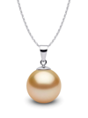 YOKO LONDON 18KT WHITE GOLD CLASSIC 11MM GOLDEN SOUTH SEA PEARL PENDANT NECKLACE