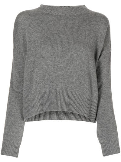 N•peal Organic-cashmere Knit Jumper In Grey
