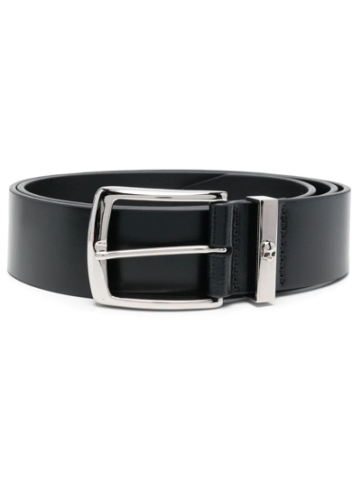 Philipp Plein Buckle-fastening Leather Belt In Schwarz