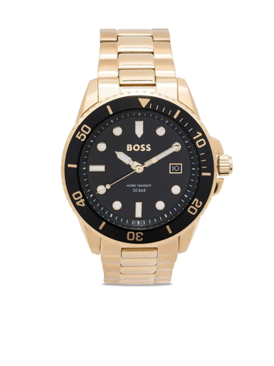 Hugo Boss Ace Quartz 43mm In Schwarz