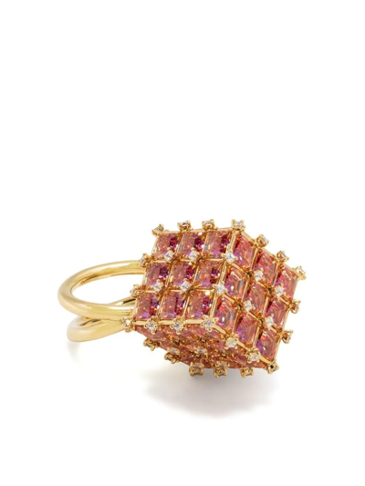 Swarovski Curiosa Cocktail Ring In Gold