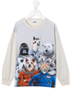 Molo Gots Rin Graphic T-shirt Space Crew In Nude
