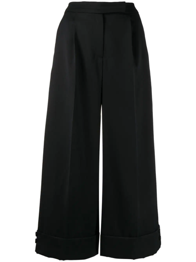 Simone Rocha Virgin Wool Blend Trousers In Black