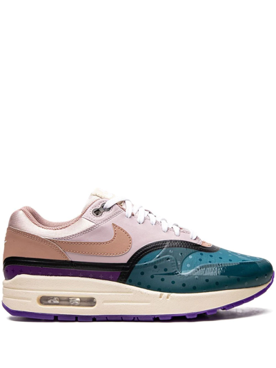 Nike Air Max 1 Canvas-trimmed Rubber And Leather Trainers In Multicolor