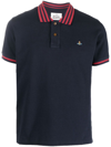 Vivienne Westwood Classic Polo Stripe Collar In Blue