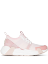 Moncler Lunarove Panelled Sneakers In Pink