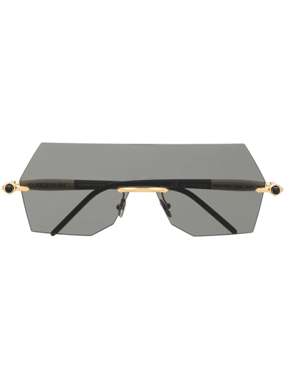 Kuboraum Oversize-frame Sunglasses In Schwarz