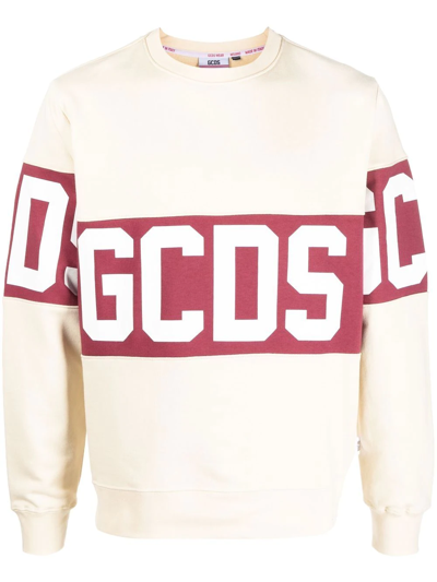 Gcds Logo Detail Cotton Sweatshirt In Multi-colored