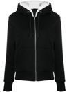 Moose Knuckles Plaque-detail Zip-fastening Jacket In Schwarz
