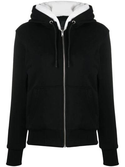 Moose Knuckles Plaque-detail Zip-fastening Jacket In Black