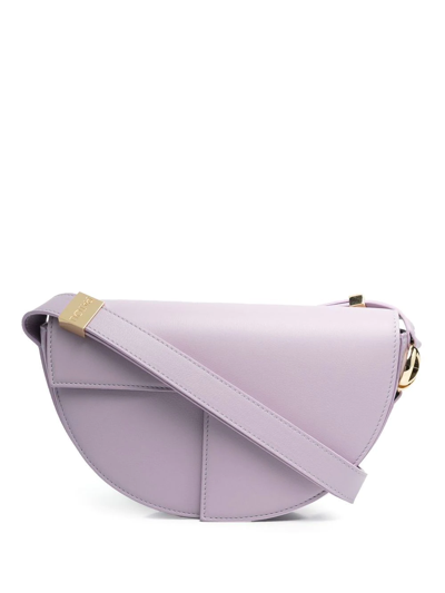 Patou Purple Leather Shoulder Bag