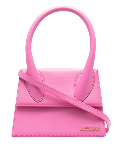 Jacquemus Large Le Chiquito Top-handle Bag In Pink