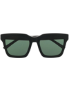 Retrosuperfuture Aalto Square-frame Sunglasses In Black