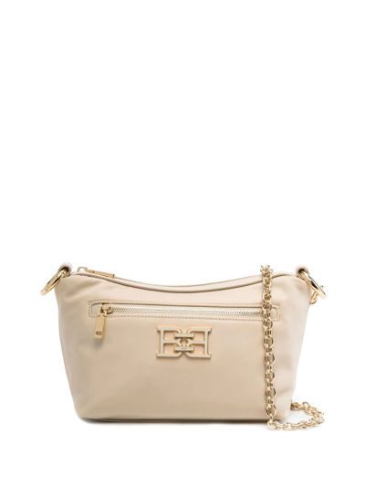 Bally Logo-plaque Satchel Bag In Neutrals