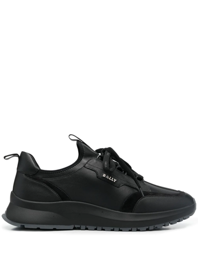 Bally Manny Leather Low-top Sneakers In Schwarz