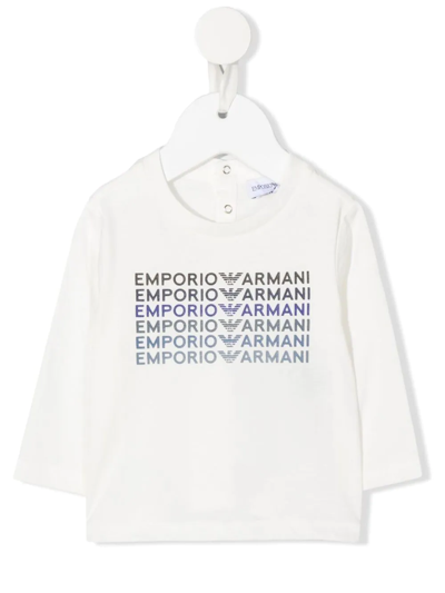 Emporio Armani Baby Boy's Long-sleeve T-shirt In Ivory