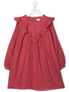 Chloé Ceremony Long-sleeve Dress In Pink