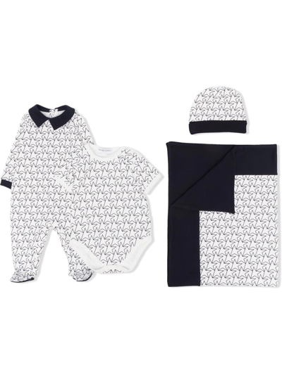 Golden Goose Star-print Babygrow Set In White