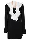 N°21 Mini Dress Rouge Neck Detail In Black White